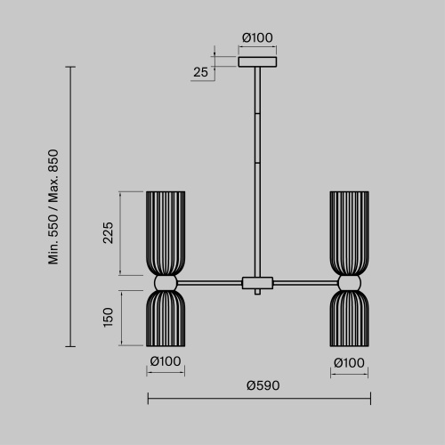 Подвесной светильник Maytoni MOD302PL-10GR фото 3 Подвесной светильник Maytoni MOD302PL-10GR фото 3