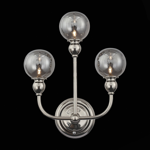 SL552.101.03 Бра ST-Luce Никель/Дымчатый G9 3*5W FUNHI SL552.101.03 Бра ST-Luce Никель/Дымчатый G9 3*5W FUNHI