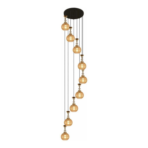 Подвесная люстра Reluce 02001-0.9-09 Amber Подвесная люстра Reluce 02001-0.9-09 Amber