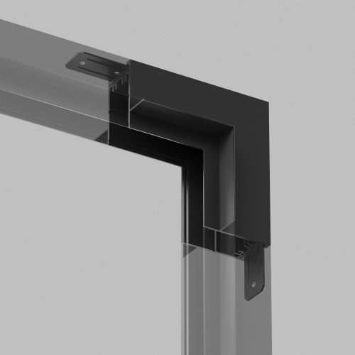 TR2118-BK Угол стена-потолок встраиваемый под ГКЛ SMART, черный фото 4