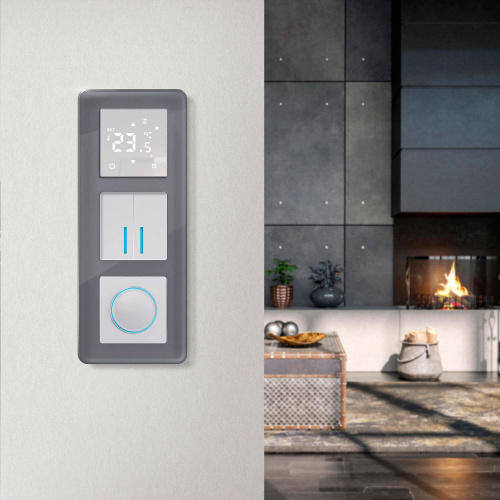 Рамка из стекла на 3 поста Elite графит W0032440 фото 4