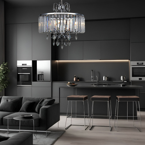 Citilux Инга CL335161 Люстра подвесная хрустальная Хром фото 14