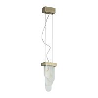 5437/12L HIGHTECH ODL_EX25 081 бронзовый брашинг/металл/смола под алебастр/акрил Подвес LED 12W 3000K 1489Лм FOROS