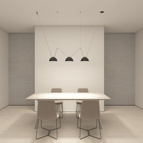 DK5560-BK Cветильник для трека-ремня Belty, серия Flow со светодиодом, D220*H117мм, 48V DC, 24W, RA90, 120°, 4000K, IP20, черный, алюминий фото 11