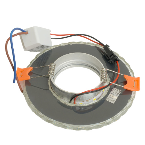 Светильник встраиваемый с белой LED подсветкой Feron CD938 потолочный MR16 G5.3 прозрачный фото 4