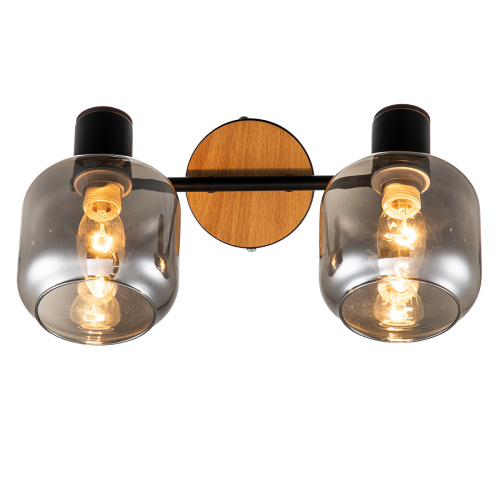Спот Escada 10177/2A E14*40W Black/Chrome/Wood фото 3