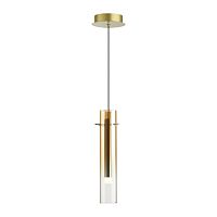 5062/5LB PENDANT ODL24 383 золотой/янтарный/металл/стекло Подвес LED 5W 3000K SHINY