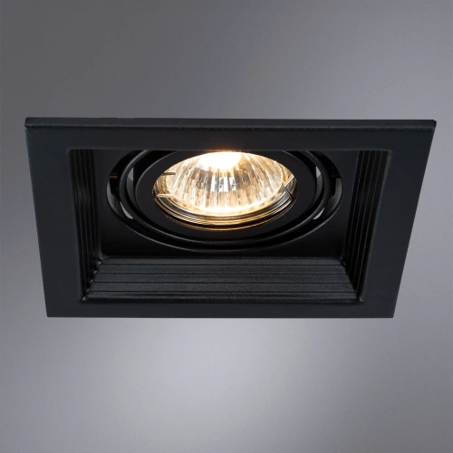 Точечный встраиваемый светильник Arte Lamp CANIS A6661PL-1BK фото 2