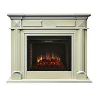 Каминокомплект WAGNER/ВАГНЕР Айс кашемир с серебряной патиной с очагом Электроочаг EPSILON 26