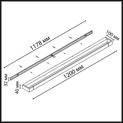3888/36WL HIGHTECH ODL26 495 Настенный поворотный светильник черный/металл IP44 LED 36W 2700Лм 4000K 220V ARNO 3888/36WL HIGHTECH ODL26 495 Настенный поворотный светильник черный/металл IP44 LED 36W 2700Лм 4000K 220V ARNO