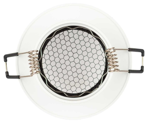 Светильник встраиваемый алюминиевый ЭРА KL109 WH/BK под лампу MR16 GU5.3 белый/черный матовый Б0061828 фото 6