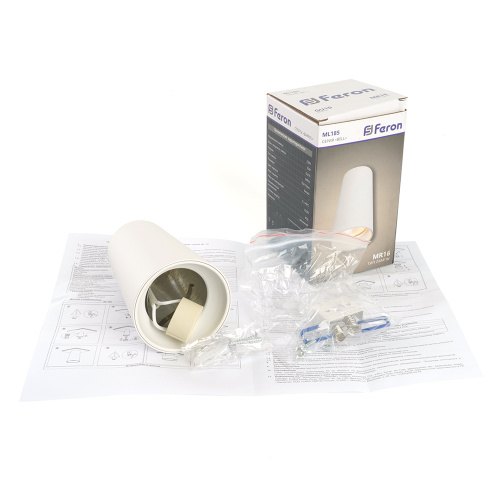 Светильник потолочный Feron ML185 Barrel BELL MR16 35W, 230V, GU10, белый фото 9