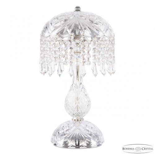 Настольная лампа хрустальная 14781L1/22 Ni Drops Bohemia Ivele Crystal (Богемия Ивеле Кристалл) Настольная лампа хрустальная 14781L1/22 Ni Drops Bohemia Ivele Crystal (Богемия Ивеле Кристалл)