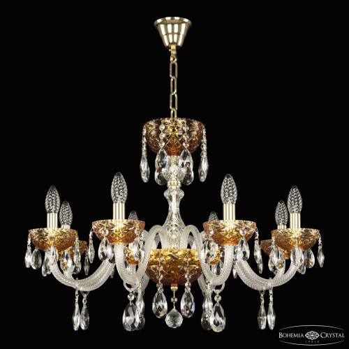 Люстра 5417/8/240 G Amber/M-1F Bohemia Ivele Crystal (Богемия Ивеле Кристалл) фото 2 Люстра 5417/8/240 G Amber/M-1F Bohemia Ivele Crystal (Богемия Ивеле Кристалл) фото 2