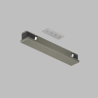 TR5722-DN Электрический коннектор прямой для трека SHINE BASE, 48V DC, IP20, темный никель, алюминий