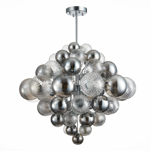 SL1124.103.29 Люстра подвесная ST-Luce Хром/Дымчатый, Прозрачный G9 29*5W 4000K VINETTO фото 7 SL1124.103.29 Люстра подвесная ST-Luce Хром/Дымчатый, Прозрачный G9 29*5W 4000K VINETTO фото 7