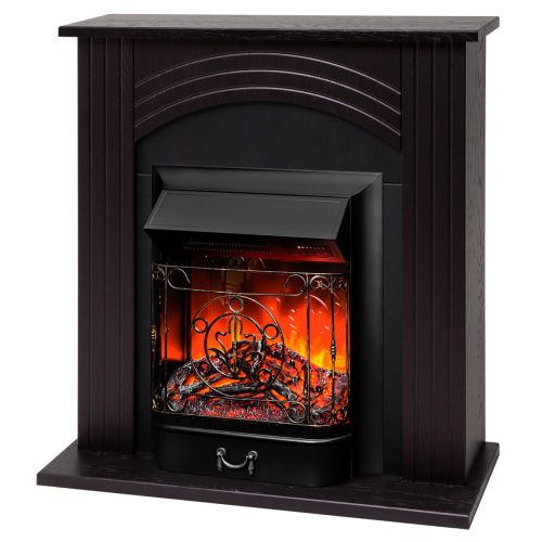 Электрокамин RealFlame Hanna DN орех с очагом Majestic Lux Black RC фото 3