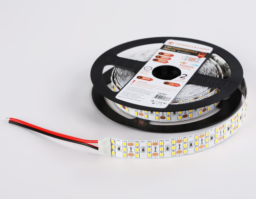 Светодиодная лента трехрядная 24В 2835 324Led 26Вт/м 3000K IP20 5м фото 7