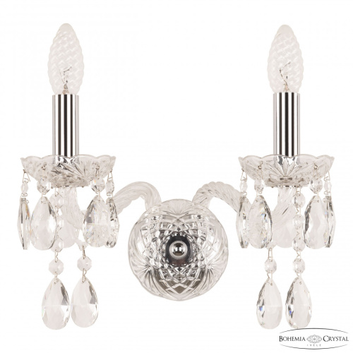 Бра хрустальные 107B/2/141 Ni Bohemia Ivele Crystal (Богемия Ивеле Кристалл)