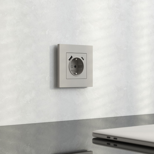 W0012917/ Рамка на 1 пост Slab (дымчатый софт) W0012917 фото 3