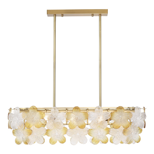 SL6240.203.08 Светильник подвесной ST-Luce золотистый/Прозрачный, янтарный E14 8*60W TENDER фото 7