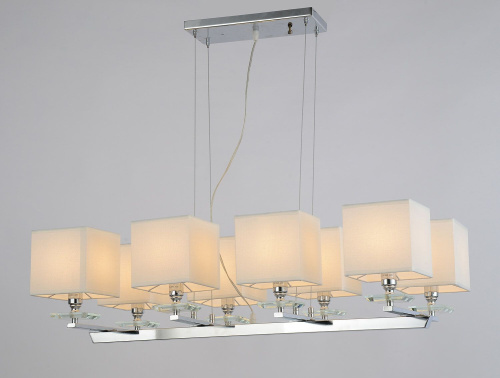 Хрустальная подвесная люстра Lumina Deco Fianelo LDP 1248-8 WT фото 4 Хрустальная подвесная люстра Lumina Deco Fianelo LDP 1248-8 WT фото 4