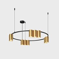 Потолочный подвесной светильник Denkirs Orbit | ОРБИТ DK4065-BK+SG