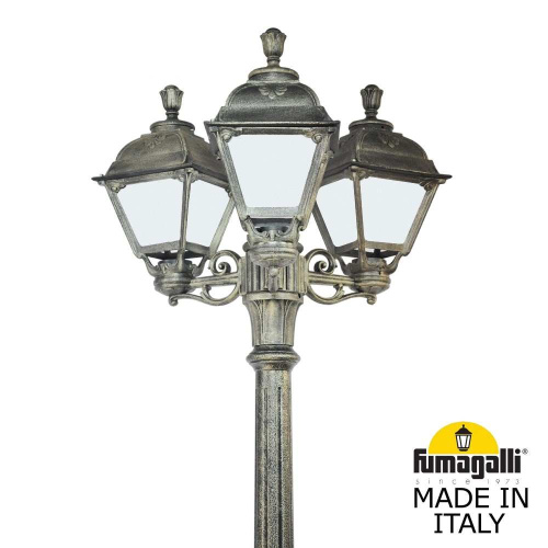 Fumagalli Садово-парковый фонарь FUMAGALLI RICU BISSO/CEFA 3L U23.157.S30.BYE27 фото 2 Fumagalli Садово-парковый фонарь FUMAGALLI RICU BISSO/CEFA 3L U23.157.S30.BYE27 фото 2
