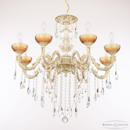 Люстра с хрустальными подвесками AL79101/8/250 B WMG P Amber/M-1F Bohemia Ivele Crystal (Богемия Ивеле Кристалл) фото 3 Люстра с хрустальными подвесками AL79101/8/250 B WMG P Amber/M-1F Bohemia Ivele Crystal (Богемия Ивеле Кристалл) фото 3