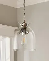 Серебряный подвесной светильник "Акант"