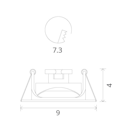 Точечный встраиваемый светильник Arte Lamp ACCENTO A3219PL-1WH фото 3