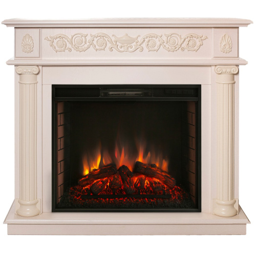 Каминокомплект ATTICA/СИЦИЛИЯ Айвори с очагом Электроочаг EPSILON 26 фото 8