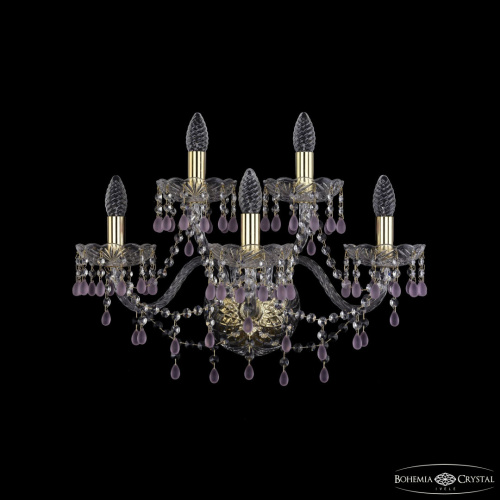 Бра хрустальные 1410B/3+2/195/XL G V7010 Bohemia Ivele Crystal (Богемия Ивеле Кристалл)