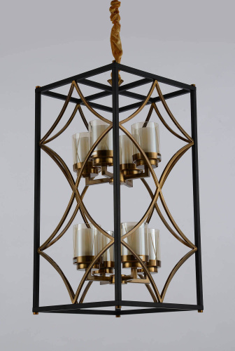 Подвесная люстра Lumina Deco Quadrato LDP 1223-8 BK+MD фото 3 Подвесная люстра Lumina Deco Quadrato LDP 1223-8 BK+MD фото 3