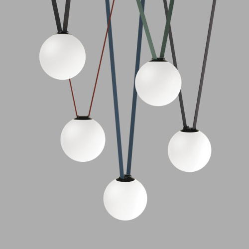 DK5554-BK Cветильник для трека-ремня Belty, серия Orb, со светодиодом, D230*H236мм, 48V DC, 15W, RA90, 120°, 4000K, IP20, черный, акрил фото 4