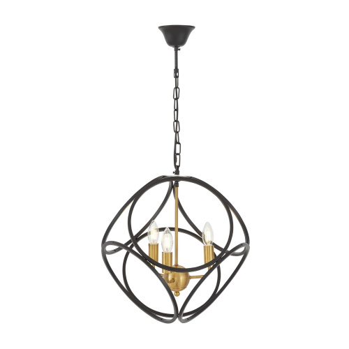Подвесной светильник Lumina Deco Casai LDP 1243-3 BK+MD фото 4