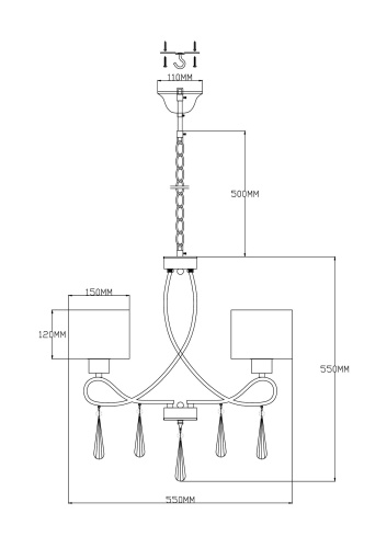 Люстра подвесная Moderli V2572-3P Chilly фото 4