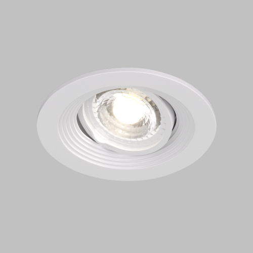 DK3029-WH Встраиваемый светильник, IP 20, 10 Вт, GU5.3, LED, белый, пластик