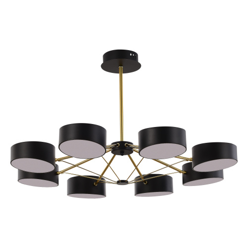 SLE6005-402-08 Светильник потолочный Черный, Золотистый/Черный LED 8*10W VALLE фото 4