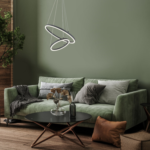 Подвесной светильник Escada 10254/2 LED*66W Black APP фото 4 Подвесной светильник Escada 10254/2 LED*66W Black APP фото 4