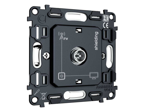 Механизм TV розетки оконечной экранированной Ambrella Volt VM199 фото 4 Механизм TV розетки оконечной экранированной Ambrella Volt VM199 фото 4