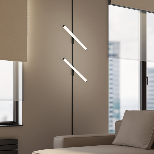 DK5325-BK Светильник для трека Air, серия Ray 3000 со светодиодом, L500*W35*H79mm,?33, 48V DC, 12W, RA?90, 120°, 3000K, IP20, черный, алюминий фото 2