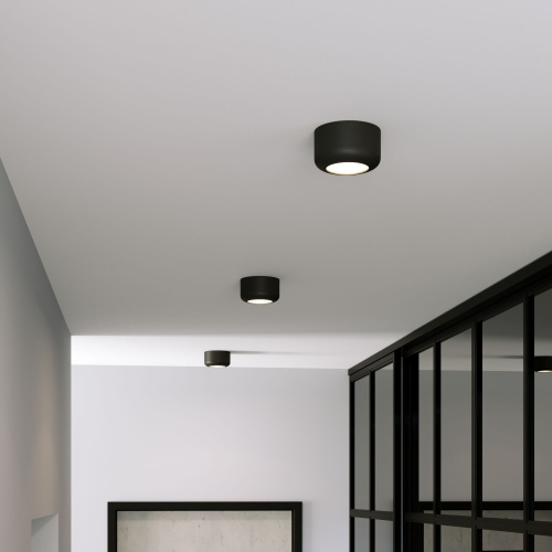 Светильник потолочный светодиодный 15W 4000K чёрный 25046/LED фото 2