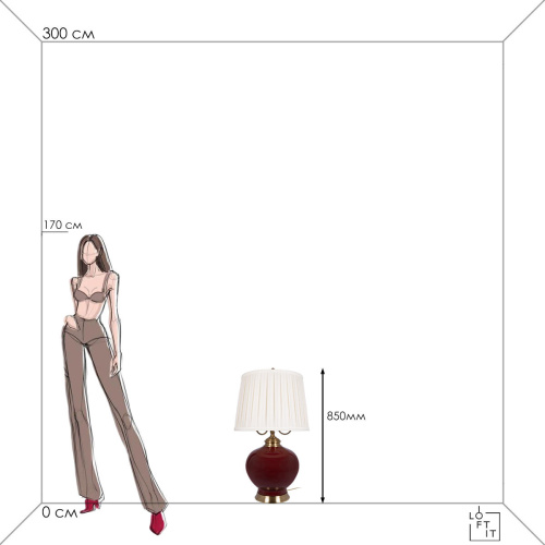 10267T/L Настольная лампа LOFT IT Ruby фото 5