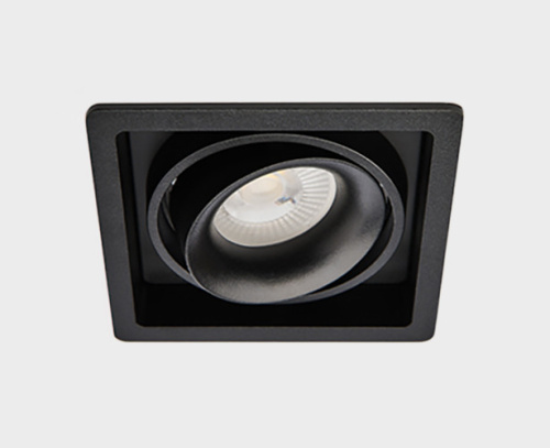 DE-311 black светильник встраиваемый поворотный фото 5