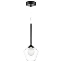 801201 Люстра VETRO 1х6W(led) G9 ЧЕРНЫЙ/ПРОЗРАЧНЫЙ
