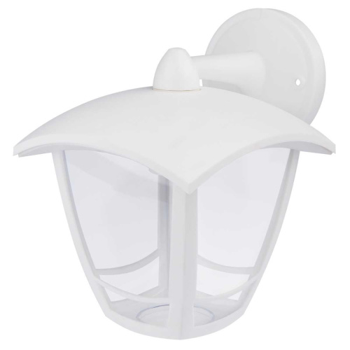 Садово-парковый светильник ЭРА «Дели 2» НБУ 07-40-002 белый 4-гранный настенный IP44 Е27 max60Вт Б0051196