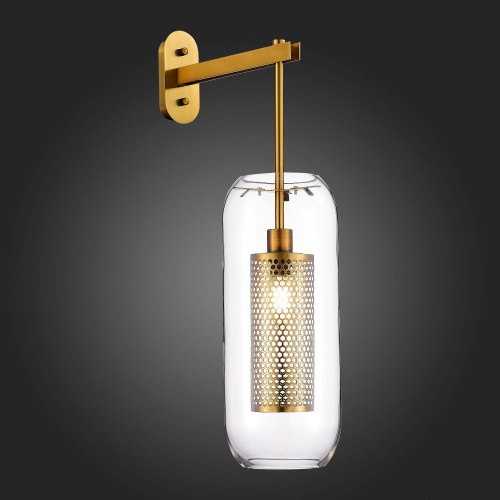 SL1048.301.01 Бра ST-Luce Латунь/Прозрачный E14 1*40W GERRIT фото 5 SL1048.301.01 Бра ST-Luce Латунь/Прозрачный E14 1*40W GERRIT фото 5