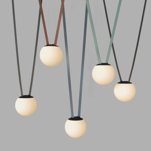 DK5551-BK Cветильник для трека-ремня Belty, серия Orb, со светодиодом, D150*H147мм, 48V DC, 10W, RA90, 120°, 3000K, IP20, белый, акрил фото 4