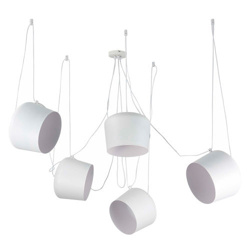 SLE120653-05 Светильник подвесной Белый/Белый E27 5*40W TRIESTE фото 3 SLE120653-05 Светильник подвесной Белый/Белый E27 5*40W TRIESTE фото 3